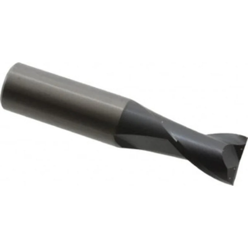 OSG 1/2, 5/8 LOC, 1/2 Shank Diam, 2-1/2 OAL, 2 Flute, Solid Carbide Square End Mill Single End, TiAlN Finish, Spiral ...